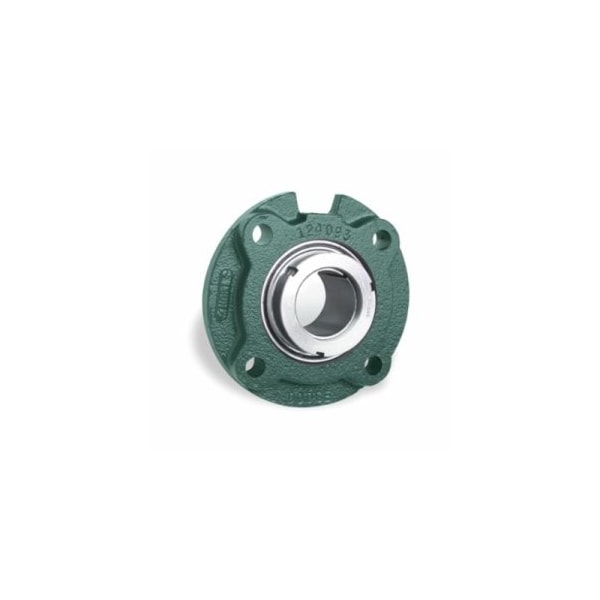 206 Medium Duty Non-Expansion Single Lip Flanged Cartridge Ball Bearing Unit, 1 in Bore